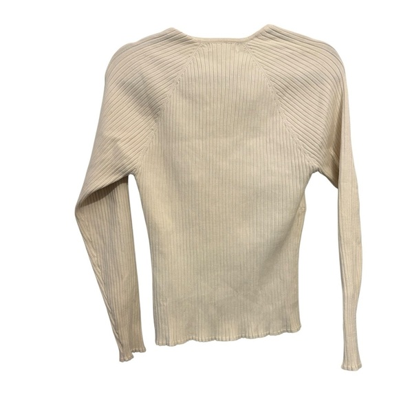 Heartloom Cream Ribbed Knit Top - Picture 3 of 4
